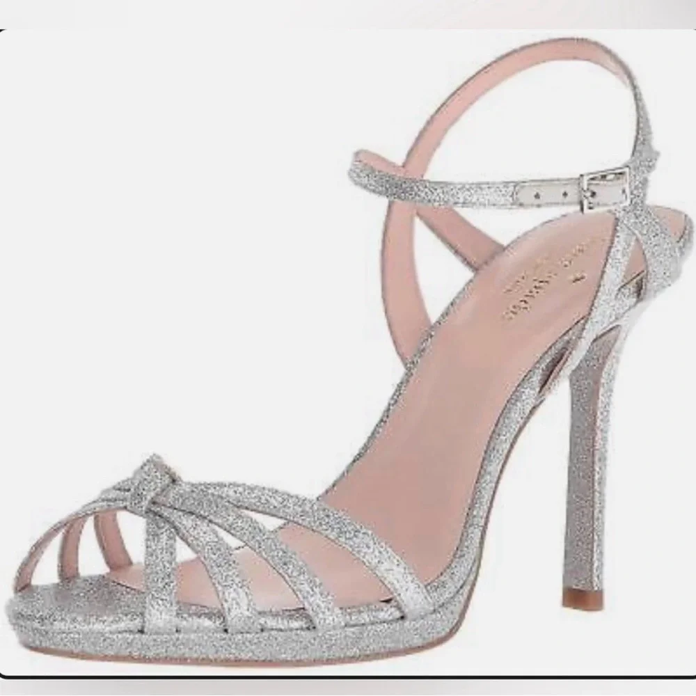 Elegant Silver Strappy Heels - Picture 10 of 10